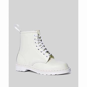 Dr Martens 1460 Mono Smooth Kožené Lace Up - Biele Cizmy Panske, D013SK